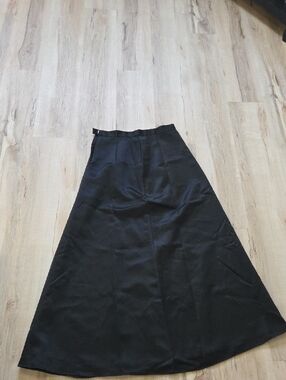 Bari Jay Black Maxi A-Line Skirt